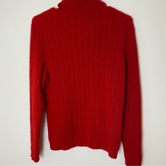 Charter Club 100% Cashmere Cable Knit Turtleneck Sweater - Picture 6 of 15